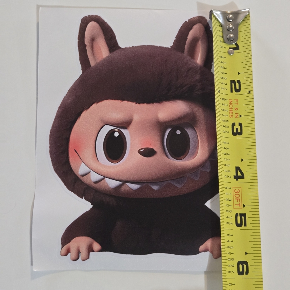 ๐๐ Large Brown Labubu Decal Sticker - Picture 4 of 4